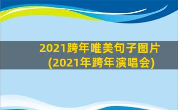 2021跨年唯美句子图片(2021年跨年演唱会)