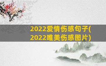 2022爱情伤感句子(2022唯美伤感图片)